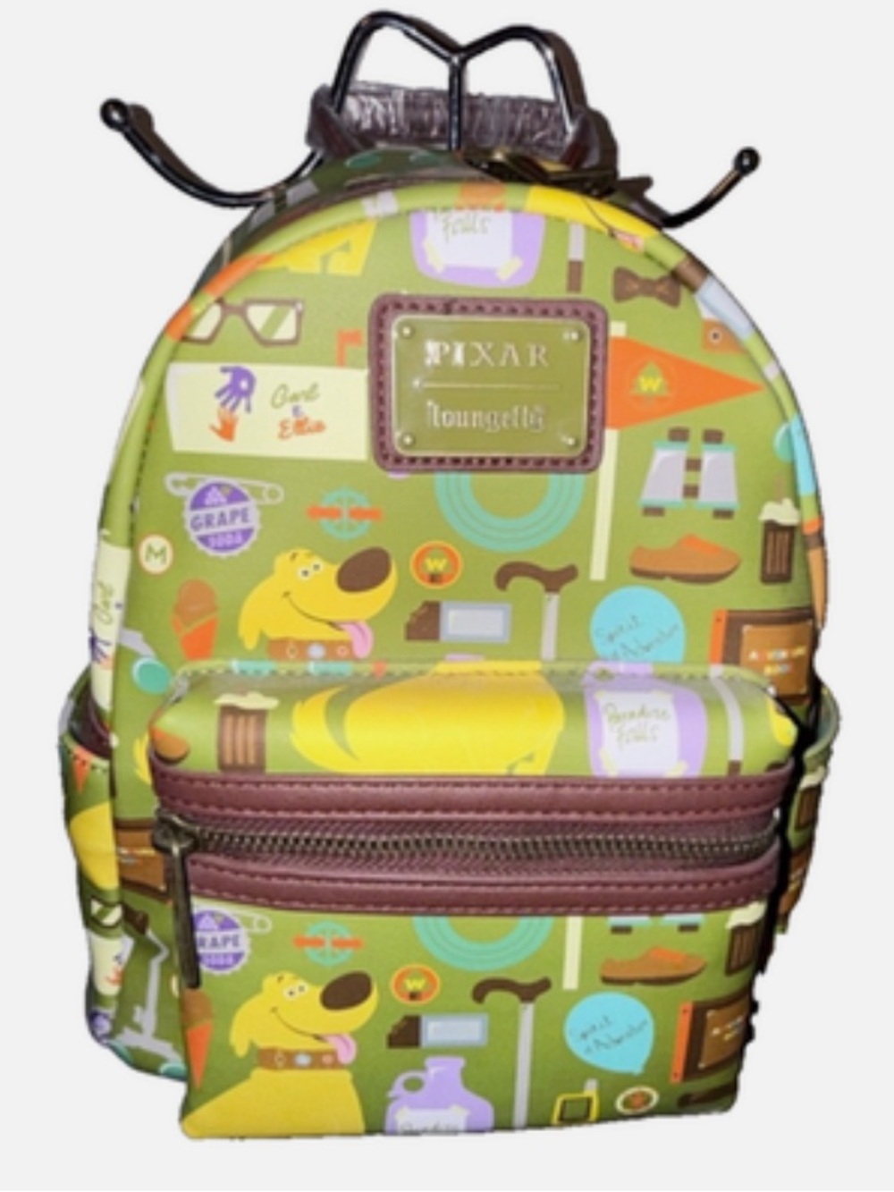 NWT Loungefly Pixar Up Dug Paradise Falls Mini Hardtag Backpack
